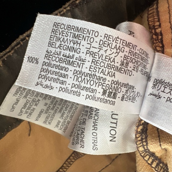 Zara Faded‎ Brown Faux Leather Pleated Mini Skirt Skort Boho Moto Size Medium - Picture 6 of 6